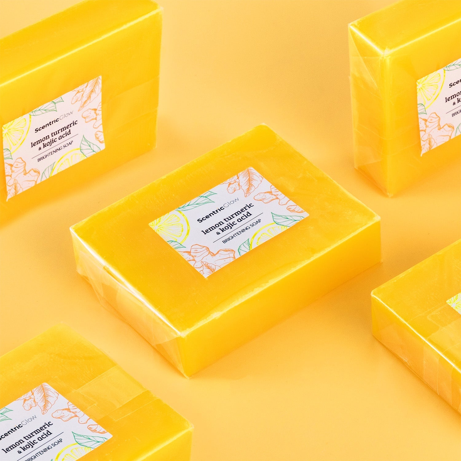 the lemon turmeric & kojic acid brightening soap