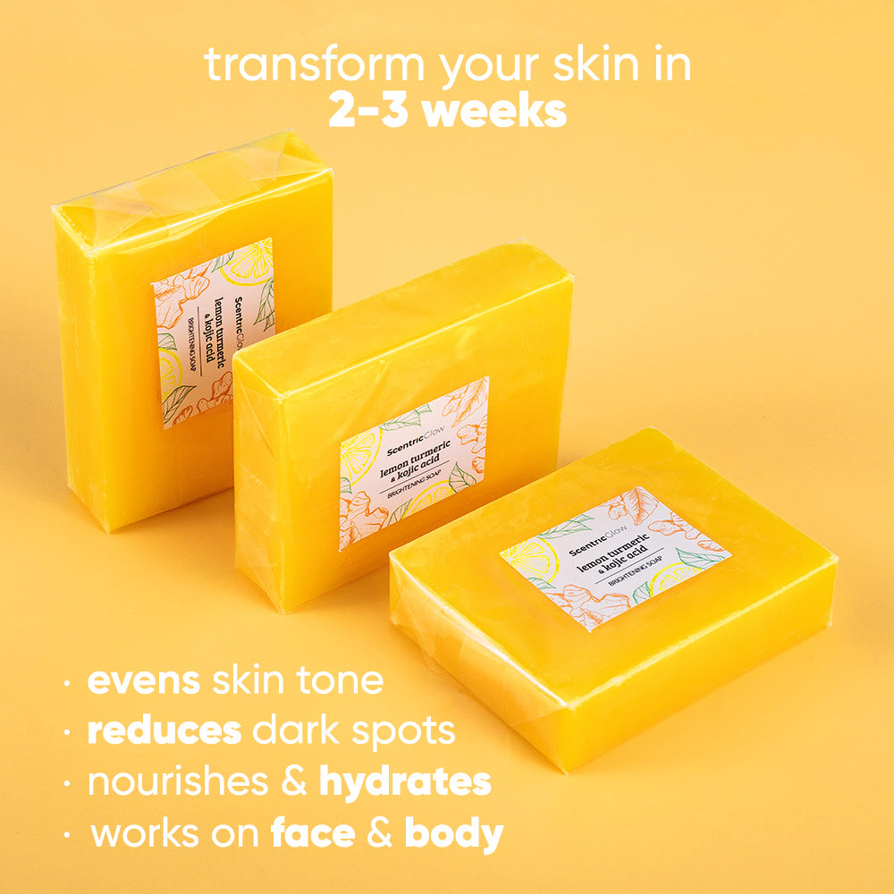 the lemon turmeric & kojic acid brightening soap